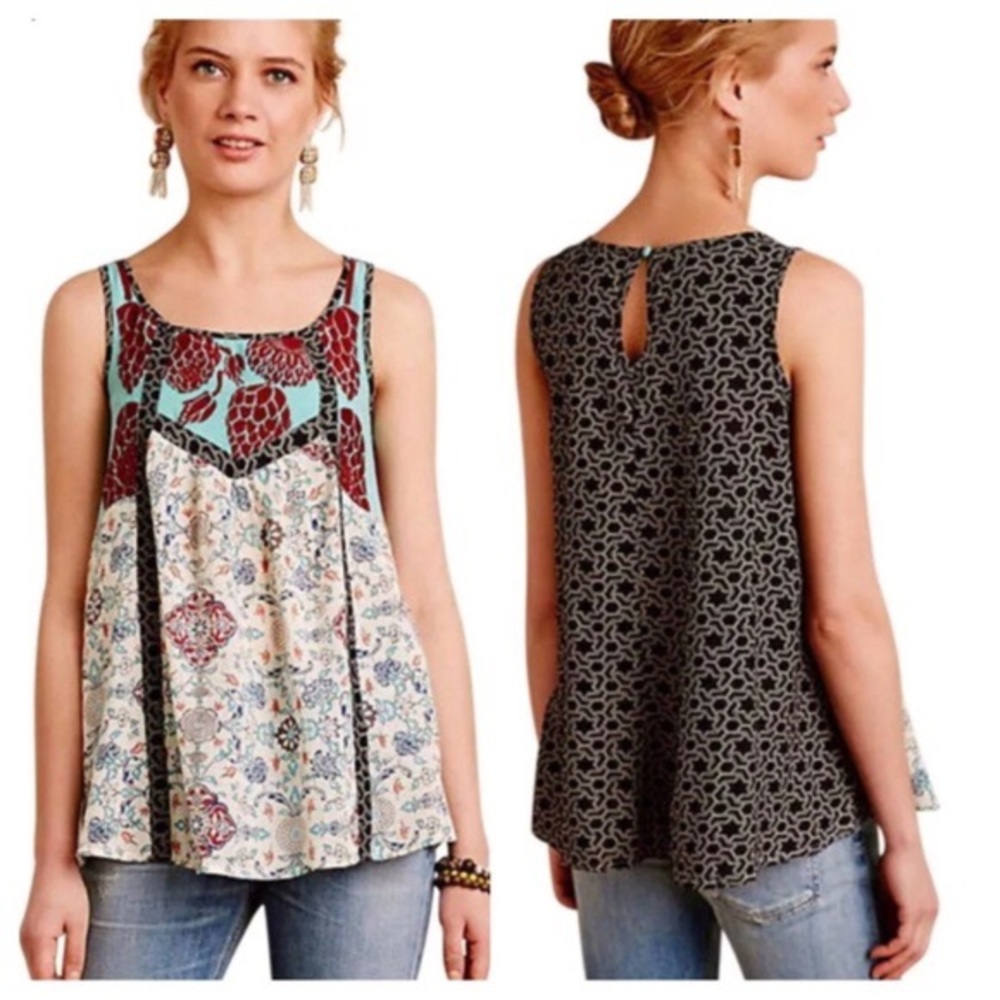 Anthropologie Spring Symphony Tank